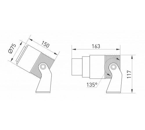 Настенно-потолочный прожектор Arlight 032562 Ray Настенно-потолочный прожектор Arlight 032562 Ray