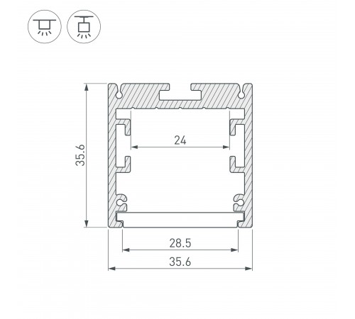 Профиль подвесной Arlight 032681 SL-ARC-TWIST