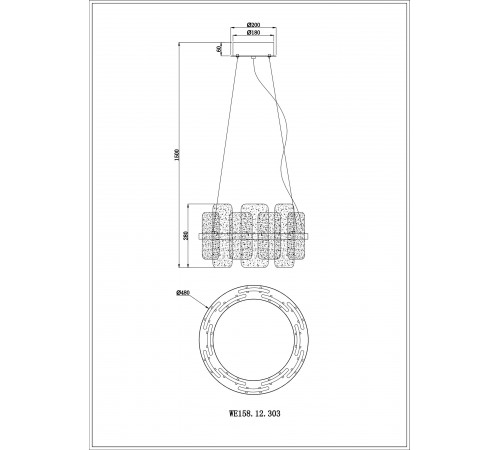 Подвесной светильник Wertmark WE158.12.303 Nelly
