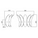 Накладной светильник iLamp W15602-2 ANB+CL Gramercy