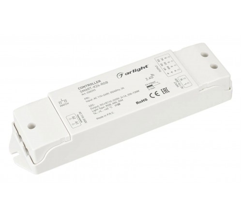 Контроллер-регулятор цвета RGBW Wi-Fi для смартфонов и планшетов Arlight 028293 SMART Контроллер-регулятор цвета RGBW Wi-Fi для смартфонов и планшетов Arlight 028293 SMART