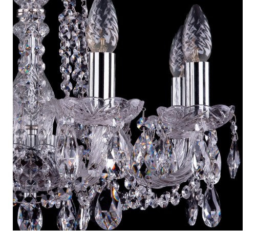 Подвесная люстра Bohemia Ivele Crystal 1402/8/160/Ni 1402 Подвесная люстра Bohemia Ivele Crystal 1402/8/160/Ni 1402
