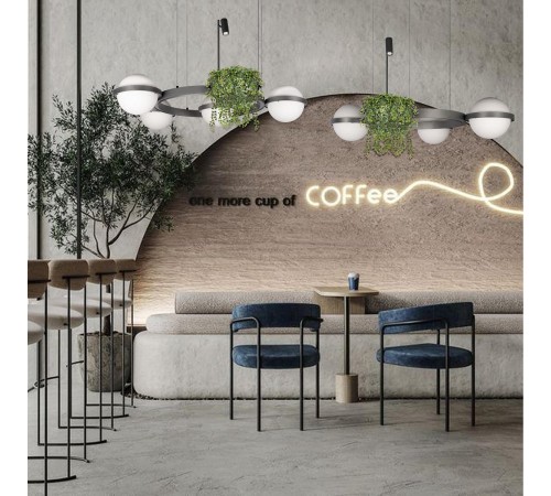 Подвесная люстра Loft it 10121/4 Dark grey Jardin