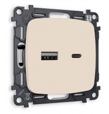 Розетка 2хUSB type A и C без рамки Ambrella Volt MO331010 Quant