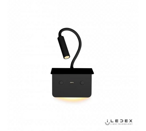 Бра с полкой iLedex 7031C BK Support