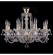 Подвесная люстра Bohemia Ivele Crystal 1402/8/195/G/Balls/Tube 1402