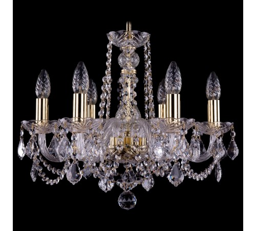 Подвесная люстра Bohemia Ivele Crystal 1402/6/160/G/Leafs 1402 Подвесная люстра Bohemia Ivele Crystal 1402/6/160/G/Leafs 1402