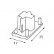 Заглушка для трека Italline WSO 72 white WSO