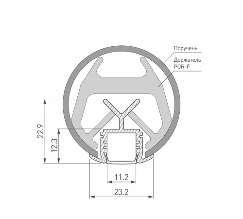 Профиль подвесной Arlight 019181(1) KLUS-POR Профиль подвесной Arlight 019181(1) KLUS-POR