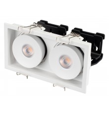 Встраиваемый светильник Arlight 026876 CL-SIMPLE-S148x80-2x9W Warm3000 (WH, 45 deg)