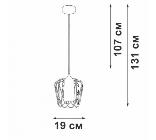 Подвесной светильник Vitaluce V2845-1/1S V2845 Подвесной светильник Vitaluce V2845-1/1S V2845