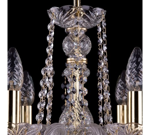 Подвесная люстра Bohemia Ivele Crystal 1402/6/160/G/Leafs 1402 Подвесная люстра Bohemia Ivele Crystal 1402/6/160/G/Leafs 1402