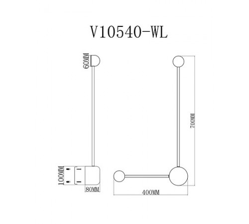 Накладной светильник Moderli V10540-WL Provo Накладной светильник Moderli V10540-WL Provo