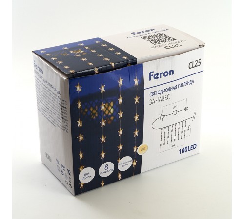 Занавес световой Feron 48607 CL25 Занавес световой Feron 48607 CL25