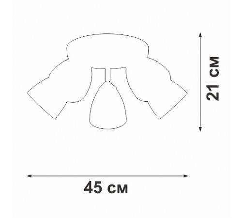 Потолочная люстра Vitaluce V4355-0/5PL V4355 Потолочная люстра Vitaluce V4355-0/5PL V4355