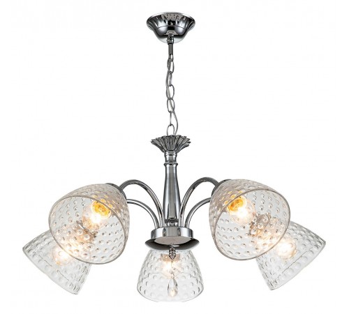 Подвесная люстра Escada 658/5PL Chrome Freesia Подвесная люстра Escada 658/5PL Chrome Freesia