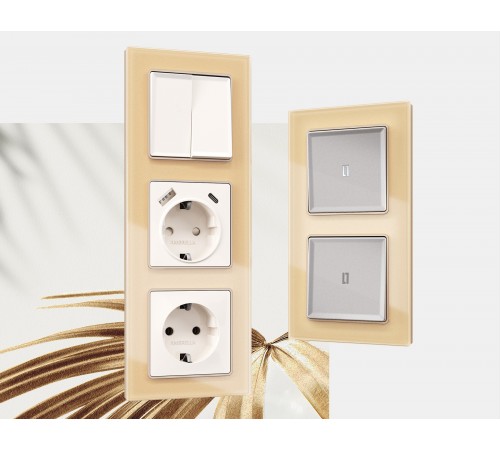 Рамка на 1 пост Ambrella Volt AF330601 Platos Стекло органическое Рамка на 1 пост Ambrella Volt AF330601 Platos Стекло органическое