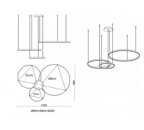 Подвесной светильник Kink Light 08223,33P(3000K) Тор
