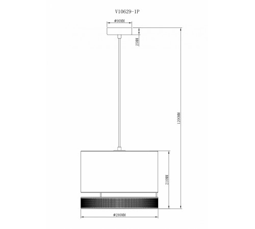 Подвесной светильник Moderli V10629-1P Gela