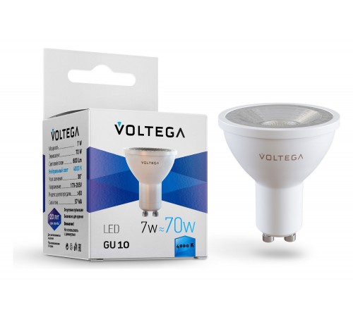 Лампа светодиодная Voltega 7061 Sofit GU10 Lens Лампа светодиодная Voltega 7061 Sofit GU10 Lens