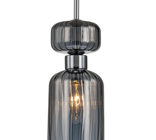 Подвесной светильник Escada 1141/1S Chrome/Smoke Gloss Подвесной светильник Escada 1141/1S Chrome/Smoke Gloss