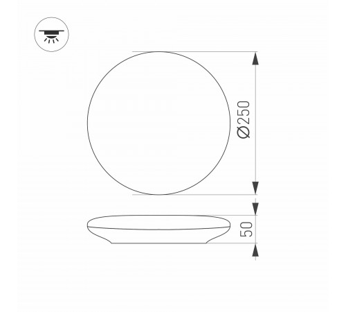 Накладной светильник Arlight 030110 CL-FRISBEE Накладной светильник Arlight 030110 CL-FRISBEE