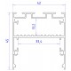 Короб накладной Ambrella Light GP3050BK Profile System GP