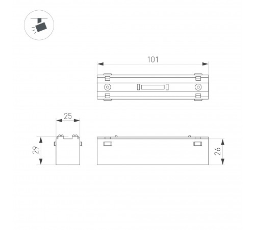 Накладной светильник Arlight 044418 MAG-VIBE Накладной светильник Arlight 044418 MAG-VIBE