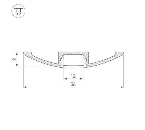 Профиль для ступеней Arlight 016149 ARH-FLAT-2000 ANOD Профиль для ступеней Arlight 016149 ARH-FLAT-2000 ANOD