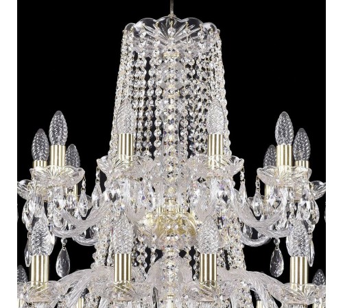 Подвесная люстра Bohemia Ivele Crystal 1402/20+10/360/2d/G 1402