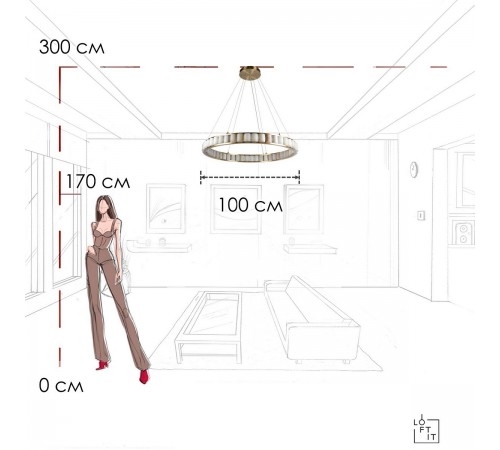 Подвесной светильник Loft it 10415/1000 Manhattan