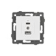Механизм розетки 2хUSB type A и C Arlight 49839 SCT