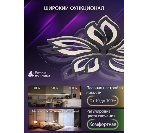 Потолочная люстра Natali Kovaltseva LED LAMPS 81107/5C FORTUNA Потолочная люстра Natali Kovaltseva LED LAMPS 81107/5C FORTUNA