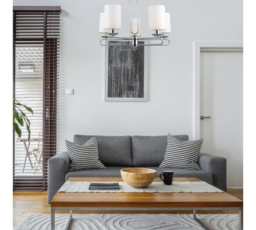 Люстра на штанге Escada 10166/5PL Chrome Eclipse Люстра на штанге Escada 10166/5PL Chrome Eclipse