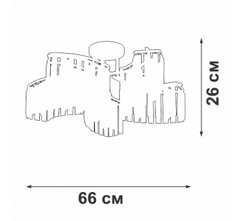Потолочная люстра Vitaluce V5884-0/10PL V5884 Потолочная люстра Vitaluce V5884-0/10PL V5884