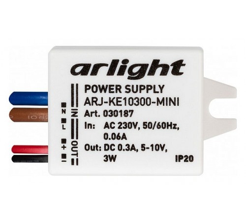 Блок питания с проводом Arlight 030187 ARJ Блок питания с проводом Arlight 030187 ARJ