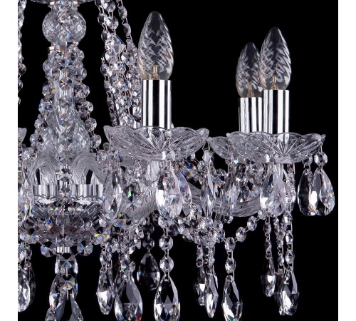 Подвесная люстра Bohemia Ivele Crystal 1413/8/200/Ni 1413 Подвесная люстра Bohemia Ivele Crystal 1413/8/200/Ni 1413
