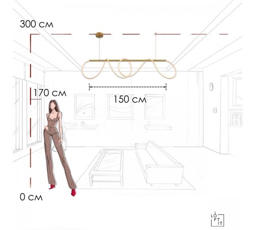 Подвесной светильник Loft it 10388P/B Brass Thread Подвесной светильник Loft it 10388P/B Brass Thread