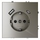 Розетка с заземлением и со шторкой и 2хUSB type A и C, без рамки Voltum VLS040504 S70