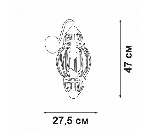 Бра Vitaluce V3061-8/1A V3061 Бра Vitaluce V3061-8/1A V3061