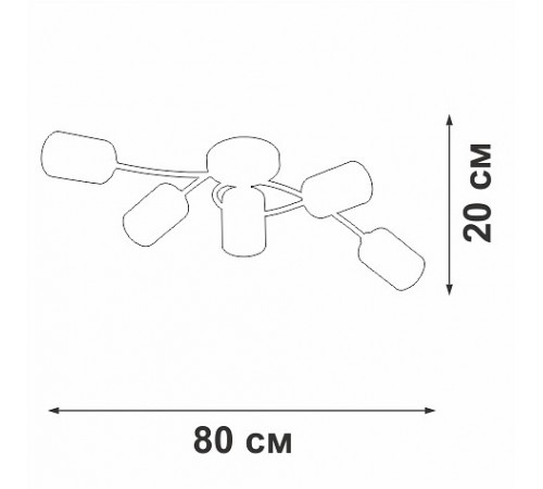 Потолочная люстра Vitaluce V2048-7/5PL V2048 Потолочная люстра Vitaluce V2048-7/5PL V2048