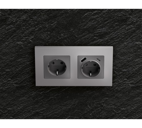 Рамка на 1 пост Ambrella Volt AF250501 Qubi Рамка на 1 пост Ambrella Volt AF250501 Qubi