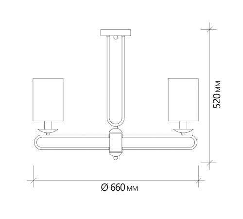 Люстра на штанге Escada 10166/5PL Chrome Eclipse Люстра на штанге Escada 10166/5PL Chrome Eclipse