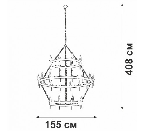 Подвесная люстра Vitaluce V1872-7/16+8+8 V1872 Подвесная люстра Vitaluce V1872-7/16+8+8 V1872
