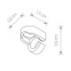Крепление троса к потолку Nowodvorski 8393 Cameleon Mounting B BL