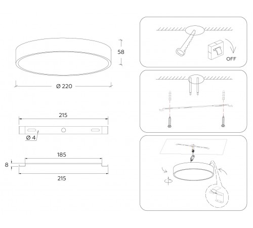 Накладной светильник Ambrella Light FV5519 FV Накладной светильник Ambrella Light FV5519 FV