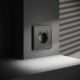 Розетка с заземлением и со шторкой и 2хUSB type A, без рамки Voltum VLS040406 S70
