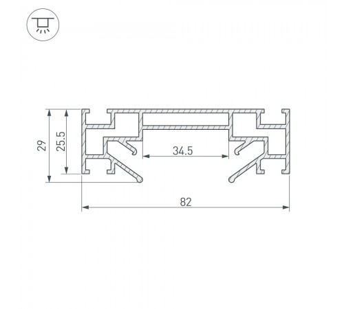 Профиль-держатель Arlight 040059 STRETCH Профиль-держатель Arlight 040059 STRETCH