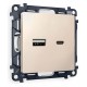 Розетка 2хUSB type A и C без рамки Ambrella Volt MA331010 Quant