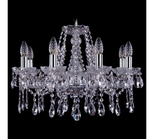 Подвесная люстра Bohemia Ivele Crystal 1413/8/200/Ni 1413 Подвесная люстра Bohemia Ivele Crystal 1413/8/200/Ni 1413